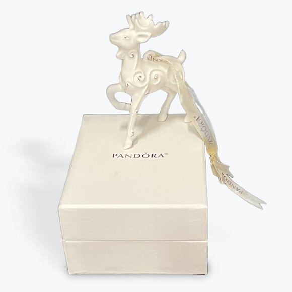 Pandora 2017 Limited Edition Porcelain Reindeer Ornament - Picture 9 of 14